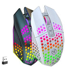 Souris trouée HXSJ T500 2.4G rétroéclairée rechargeable sans fil