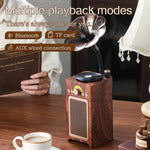 Enceinte Bluetooth rétro H3 Morning Glory sans fil, H3