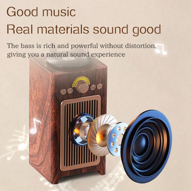 Enceinte Bluetooth rétro H3 Morning Glory sans fil, H3