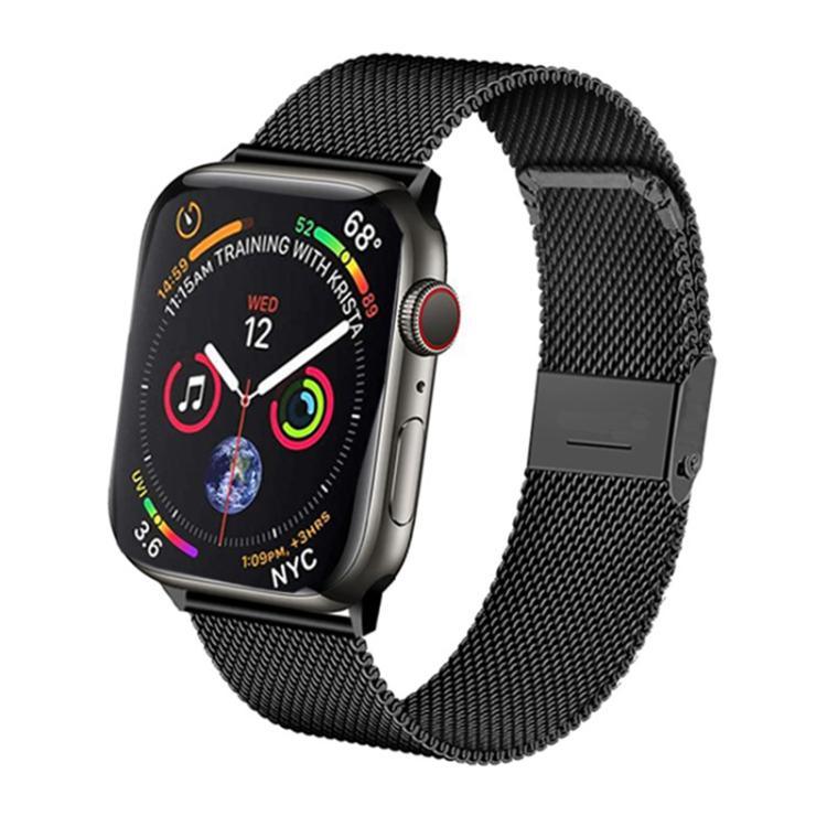 Bracelet de montre en métal à boucle milanaise xDfind, compatible avec Apple Watch 42/44/45/46/49 mm et Apple Watch 38/40/41/S10 42 mm.
