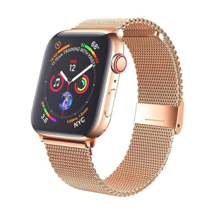 Bracelet de montre en métal à boucle milanaise xDfind, compatible avec Apple Watch 42/44/45/46/49 mm et Apple Watch 38/40/41/S10 42 mm.