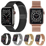 Bracelet de montre en métal à boucle milanaise xDfind, compatible avec Apple Watch 42/44/45/46/49 mm et Apple Watch 38/40/41/S10 42 mm.
