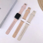 Bracelet de montre en silicone à boucle concave motif léopard, compatible avec Apple Watch 46 mm / 49 mm / 45 mm / 44 mm et Apple Watch 42 mm / 41 mm / 40 mm / 38 mm.