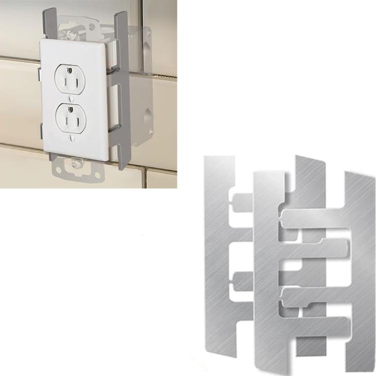 10pcs/Pack Support de boîte d'interrupteur Boîte électrique Pince F Réparateur de prise de courant lâche