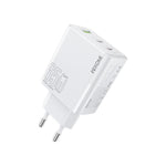Chargeur rapide WK WP-U66 Kinkong 65W double USB-C / Type-C + USB, prise UK, prise US, prise EU