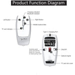 Souris sans fil mini HXSJ M109, clic droit 3D, lecteur de carte TF, boutons silencieux 4D