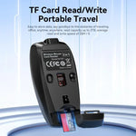 Souris sans fil mini HXSJ M109, clic droit 3D, lecteur de carte TF, boutons silencieux 4D