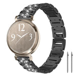 xDfind Diamond Jewelry Steel Watch Band, 22mm For Amazfit GTR 4/3/3 Pro/Bip6/Bip5, 20mm For Amazfit Bip U / Lite / Bip 3 Pro, 20mm For Amazfit GTS4 mini/GTS3/2/2E/GT2 mini, 18mm For Huawei GT5/GT4 41mm / OPPO Watch X2 Mini, 14mm For Garmin Lily 2      ...