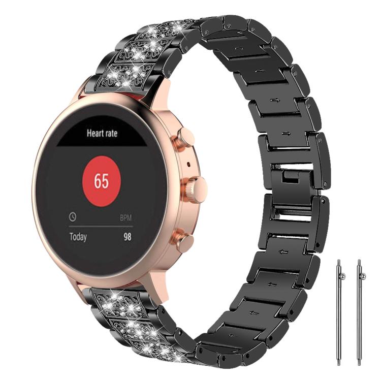 xDfind Diamond Jewelry Steel Watch Band, 22mm For Amazfit GTR 4/3/3 Pro/Bip6/Bip5, 20mm For Amazfit Bip U / Lite / Bip 3 Pro, 20mm For Amazfit GTS4 mini/GTS3/2/2E/GT2 mini, 18mm For Huawei GT5/GT4 41mm / OPPO Watch X2 Mini, 14mm For Garmin Lily 2      ...