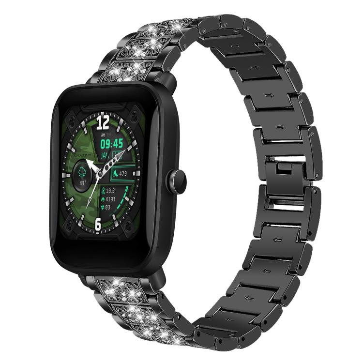 xDfind Diamond Jewelry Steel Watch Band, 22mm For Amazfit GTR 4/3/3 Pro/Bip6/Bip5, 20mm For Amazfit Bip U / Lite / Bip 3 Pro, 20mm For Amazfit GTS4 mini/GTS3/2/2E/GT2 mini, 18mm For Huawei GT5/GT4 41mm / OPPO Watch X2 Mini, 14mm For Garmin Lily 2      ...