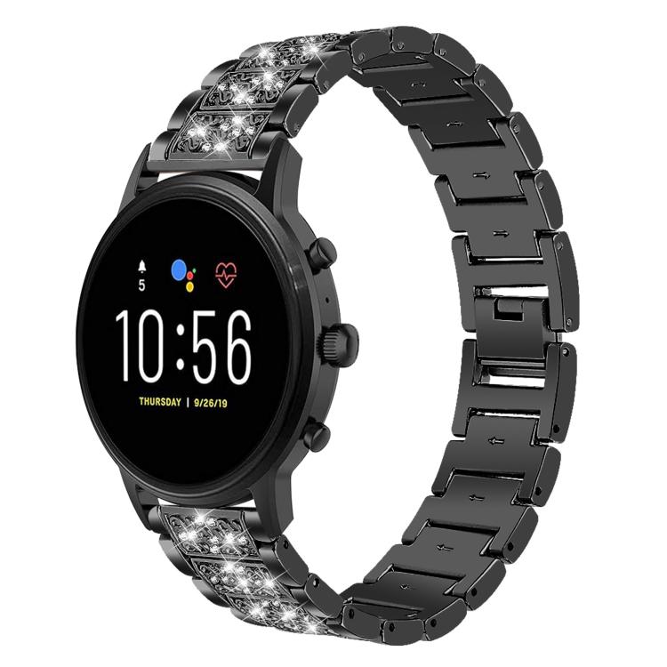 xDfind Diamond Jewelry Steel Watch Band, 22mm For Amazfit GTR 4/3/3 Pro/Bip6/Bip5, 20mm For Amazfit Bip U / Lite / Bip 3 Pro, 20mm For Amazfit GTS4 mini/GTS3/2/2E/GT2 mini, 18mm For Huawei GT5/GT4 41mm / OPPO Watch X2 Mini, 14mm For Garmin Lily 2      ...