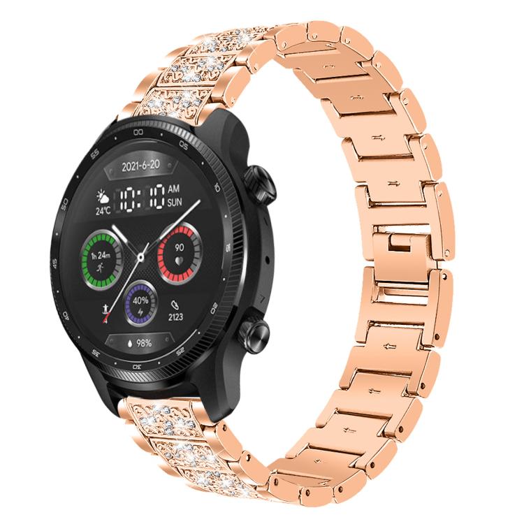 xDfind Diamond Jewelry Steel Watch Band, 20mm For COROS APEX 2 42mm / PACE 2, 20mm For Ticwatch GTH / E3 / E / 2, 22mm For Ticwatch Pro X / Pro3 / Pro / GTX / E2, 20mm For Xiaomi Haylou RS4 Plus LS11, 22mm For Xiaomi Watch S3/2 Pro/S2/S1               ...