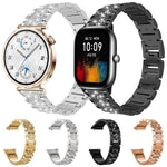 xDfind Diamond Jewelry Steel Watch Band, 20mm For COROS APEX 2 42mm / PACE 2, 20mm For Ticwatch GTH / E3 / E / 2, 22mm For Ticwatch Pro X / Pro3 / Pro / GTX / E2, 20mm For Xiaomi Haylou RS4 Plus LS11, 22mm For Xiaomi Watch S3/2 Pro/S2/S1               ...