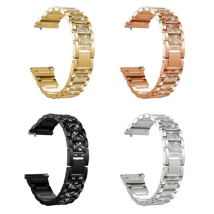 xDfind Diamond Jewelry Steel Watch Band, 20mm For COROS APEX 2 42mm / PACE 2, 20mm For Ticwatch GTH / E3 / E / 2, 22mm For Ticwatch Pro X / Pro3 / Pro / GTX / E2, 20mm For Xiaomi Haylou RS4 Plus LS11, 22mm For Xiaomi Watch S3/2 Pro/S2/S1               ...