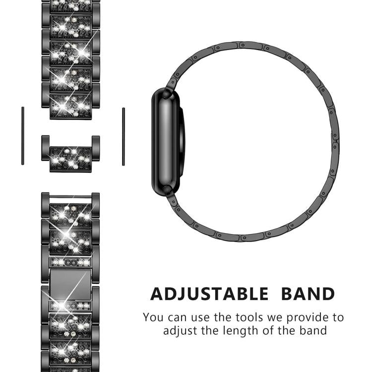 xDfind Diamond Jewelry Steel Watch Band, 20mm For COROS APEX 2 42mm / PACE 2, 20mm For Ticwatch GTH / E3 / E / 2, 22mm For Ticwatch Pro X / Pro3 / Pro / GTX / E2, 20mm For Xiaomi Haylou RS4 Plus LS11, 22mm For Xiaomi Watch S3/2 Pro/S2/S1               ...