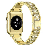Bracelet de montre xDfind en acier inoxydable et diamants, compatible avec Apple Watch 42/44/45/46/49 mm et Apple Watch 38/40/41/S10 42 mm.
