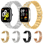 xDfind Diamond Jewelry Stainless Steel Watch Band, For Xiaomi Band 10 Pro / 9 Pro / Redmi Watch 6, For Xiaomi Smart Band 10 / 9 / 8 / NFC 14mm, For Redmi Watch 3 Active / Lite 20mm, For Redmi Watch 3 20mm