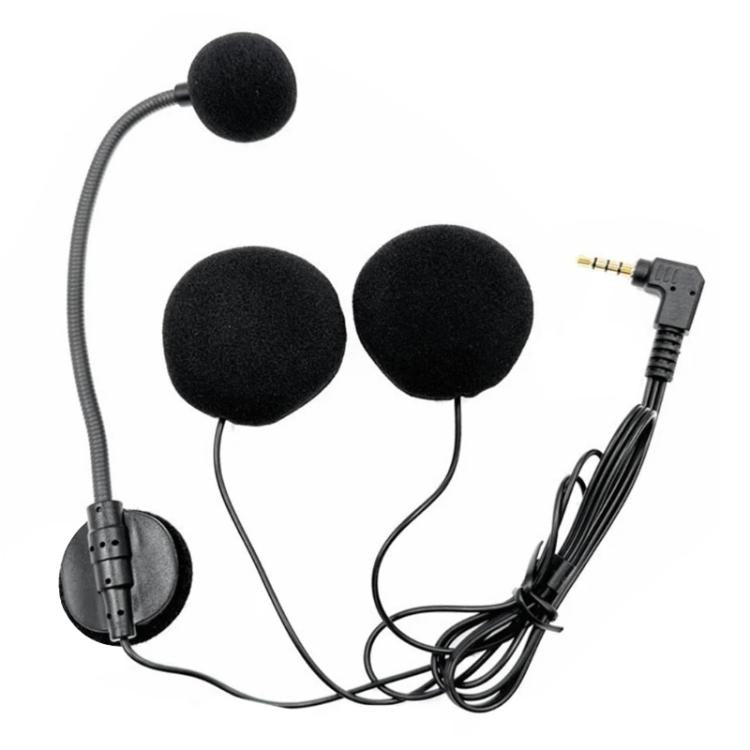 Microphone casque intercom pour demi-casque moto, 3,5 mm
