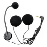 Microphone casque intercom pour demi-casque moto, 3,5 mm