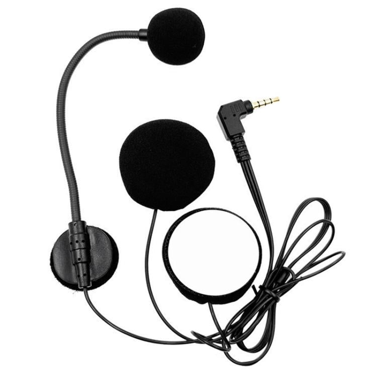 Microphone casque intercom pour demi-casque moto, 3,5 mm