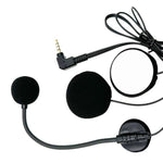 Microphone casque intercom pour demi-casque moto, 3,5 mm