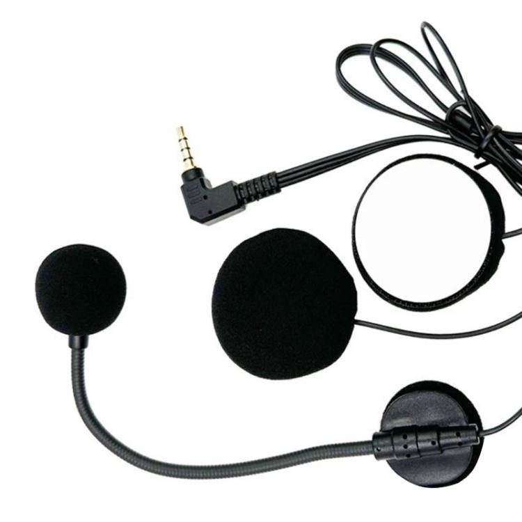 Microphone casque intercom pour demi-casque moto, 3,5 mm
