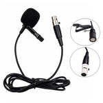 Microphone cravate en métal, longueur du câble : 1,5 m, connecteur XLR 3 broches, connecteur XLR 4 broches