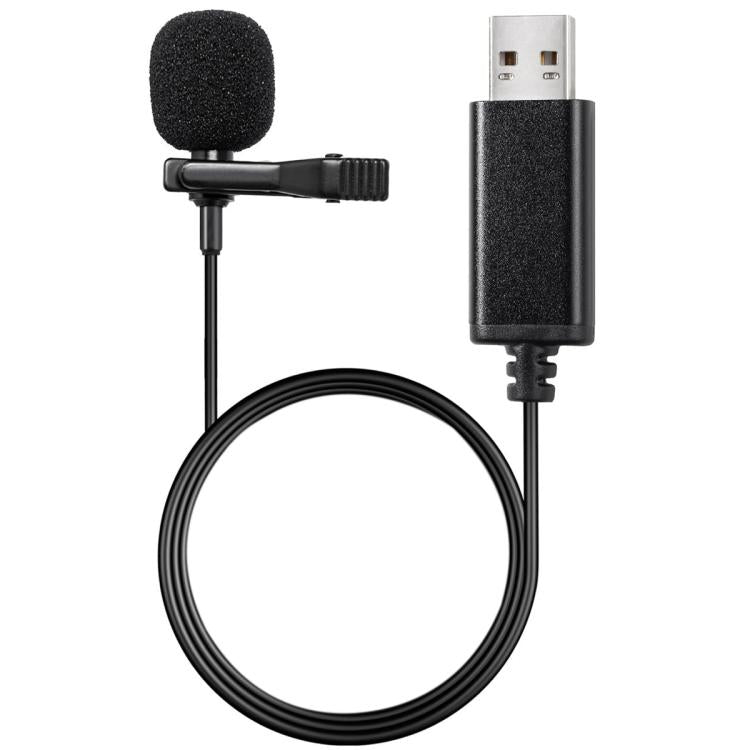 Microphone cravate avec interface USB pour enregistrement de conférence en direct sur ordinateur portable, interface USB