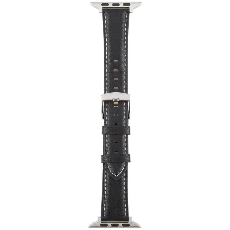 Bracelet de montre en cuir microfibre de soie, compatible avec Apple Watch 46 mm / 49 mm / 45 mm / 44 mm et Apple Watch 42 mm / 41 mm / 40 mm / 38 mm.