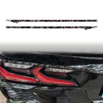 2pcs/Set Forged Gold Foil Carbon Fiber Car Taillight Decorative Sticker for Chevrolet Corvette C8 2020-, Left and Right Driver, Taillight