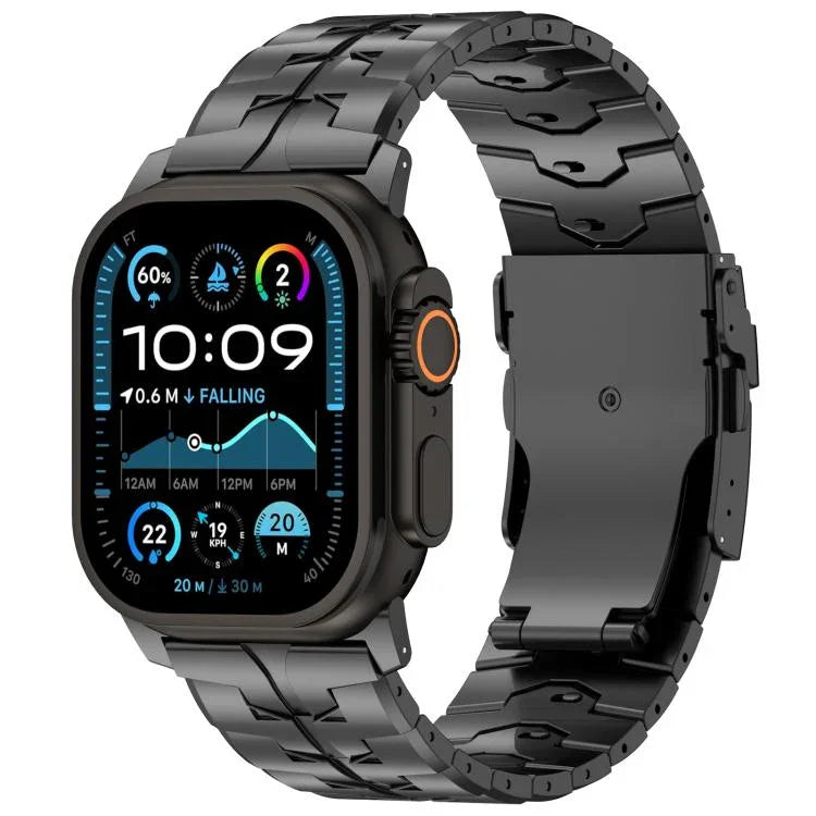 Bracelet de montre en alliage de titane avec boucle plate à dégagement rapide de 26 mm, pour Apple Watch 46 mm / 49 mm / 45 mm / 44 mm