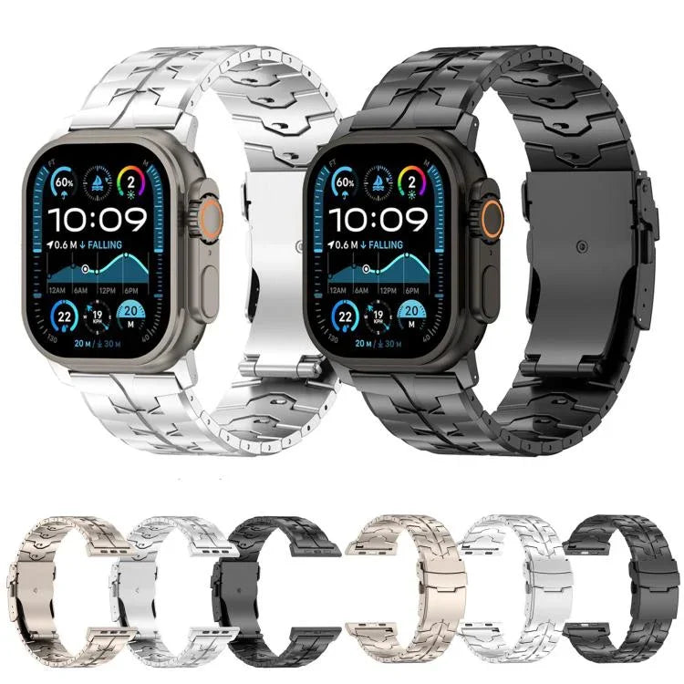 Bracelet de montre en alliage de titane avec boucle plate à dégagement rapide de 26 mm, pour Apple Watch 46 mm / 49 mm / 45 mm / 44 mm