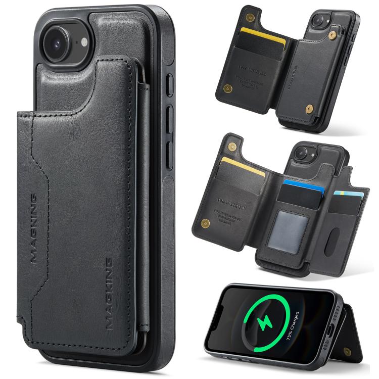 Étui de téléphone détachable MAGKING K3 Series MagSafe RFID Card Bag, pour iPhone 17e / 16e, pour iPhone 17, pour iPhone 16 Pro Max, pour iPhone 16 Pro, pour iPhone 16 Plus, pour iPhone 16