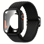 Bracelet de montre en nylon à boucle échelle avec protection pour boîtier ultra-fin de 49 mm, compatible avec Apple Watch Series 44 mm, 40 mm, 46 mm (Series 10/11), 42 mm (Series 10/11) et 45 mm…