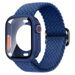 Bracelet de montre en nylon à boucle échelle avec protection pour boîtier ultra-fin de 49 mm, compatible avec Apple Watch Series 44 mm, 40 mm, 46 mm (Series 10/11), 42 mm (Series 10/11) et 45 mm…