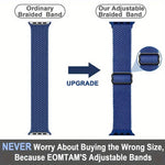 Bracelet de montre en nylon à boucle échelle avec protection pour boîtier ultra-fin de 49 mm, compatible avec Apple Watch Series 44 mm, 40 mm, 46 mm (Series 10/11), 42 mm (Series 10/11) et 45 mm…