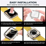 Bracelet de montre en nylon à boucle échelle avec protection pour boîtier ultra-fin de 49 mm, compatible avec Apple Watch Series 44 mm, 40 mm, 46 mm (Series 10/11), 42 mm (Series 10/11) et 45 mm…