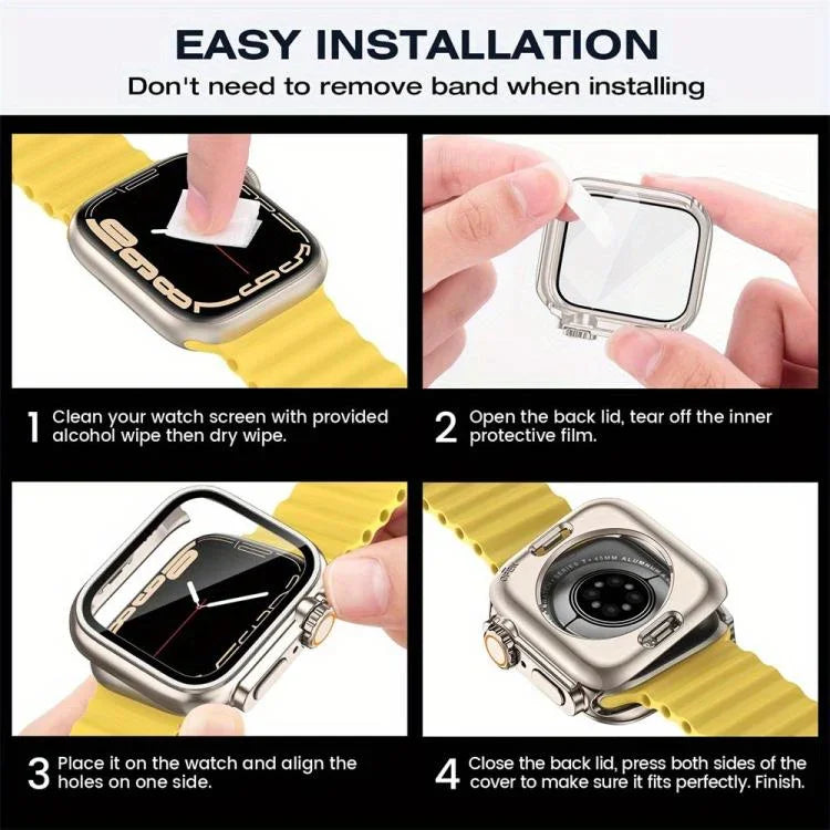 Bracelet de montre en nylon à boucle échelle avec protection pour boîtier ultra-fin de 49 mm, compatible avec Apple Watch Series 44 mm, 40 mm, 46 mm (Series 10/11), 42 mm (Series 10/11) et 45 mm…