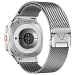 Bracelet de montre en acier titane milanais à boucle parapluie, Pour Samsung Galaxy Watch Ultra / Ultra 2025, Pour Samsung Galaxy Watch8 / Watch8 Classic