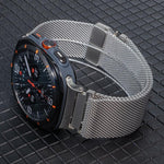 Bracelet de montre en acier titane milanais à boucle parapluie, Pour Samsung Galaxy Watch Ultra / Ultra 2025, Pour Samsung Galaxy Watch8 / Watch8 Classic