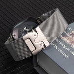 Bracelet de montre en acier titane milanais à boucle parapluie, Pour Samsung Galaxy Watch Ultra / Ultra 2025, Pour Samsung Galaxy Watch8 / Watch8 Classic