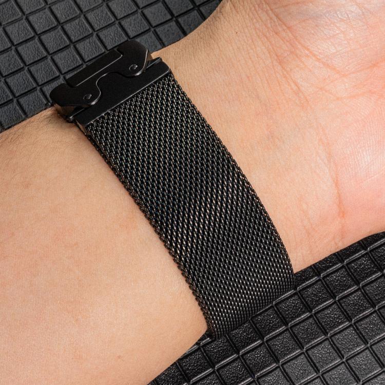Bracelet de montre en acier titane milanais à boucle parapluie, Pour Samsung Galaxy Watch Ultra / Ultra 2025, Pour Samsung Galaxy Watch8 / Watch8 Classic