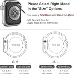 Bracelet de montre en silicone avec boucle ardillon et boîtier en polycarbonate intégré, compatible avec Apple Watch Series 44 mm, Apple Watch Series 40 mm, Apple Watch Series 10/11 46 mm, Apple Watch Series 10/11 42 mm et Apple Watch Ultra 3/2/1 49 mm…