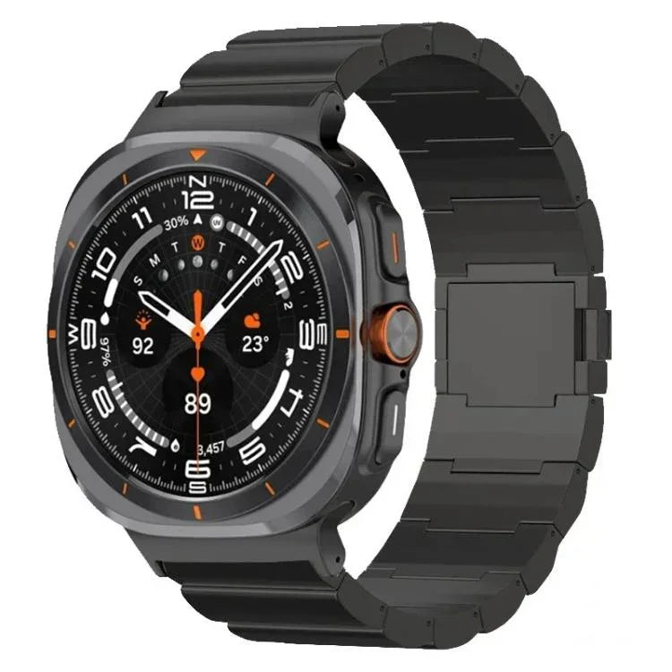 Bracelet de montre en alliage de titane à boucle magnétique à perles, Pour Samsung Galaxy Watch Ultra / Ultra 2025, Pour Samsung Galaxy Watch8 / Watch8 Classic