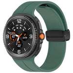 Bracelet de montre magnétique en silicone noir pliable xDfind, pour Samsung Galaxy Watch8 / Watch8 Classic