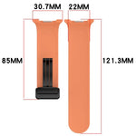 Bracelet de montre magnétique en silicone noir pliable xDfind, pour Samsung Galaxy Watch8 / Watch8 Classic