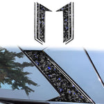 6pcs/Set Forged Gold Foil Carbon Fiber Car Roof Camera Decorative Sticker for Chevrolet Corvette C8 2020-, Left and Right Driver, Roof Camera