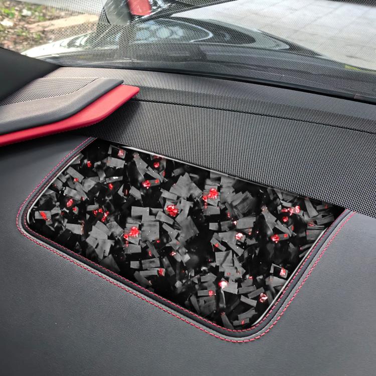 Forged Gold Foil Carbon Fiber Car Front Passenger Seat Panel Decorative Sticker for Chevrolet Corvette C8 2020-, Right Driver, Front Passenger Seat Panel, Right Driver