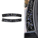 Forged Gold Foil Carbon Fiber Car Front Roof Decorative Sticker for Chevrolet Corvette C8 2020-, Left and Right Driver, Front Roof