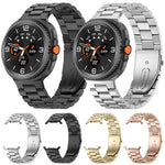 Bracelet de montre en acier inoxydable à trois perles, pour Samsung Galaxy Watch8 / Watch8 Classic